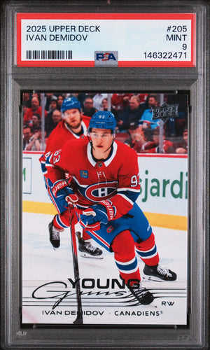 2025 Upper Deck Ivan Demidov #205 PSA 9 