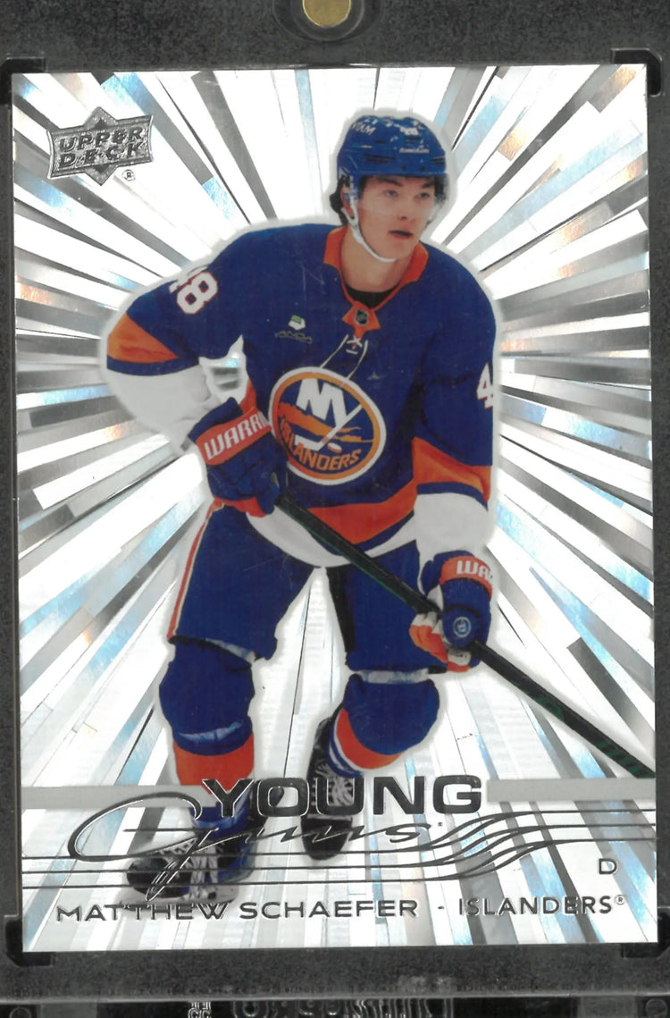 2025 Upper Deck Matthew Schaefer Outburst Young Guns 