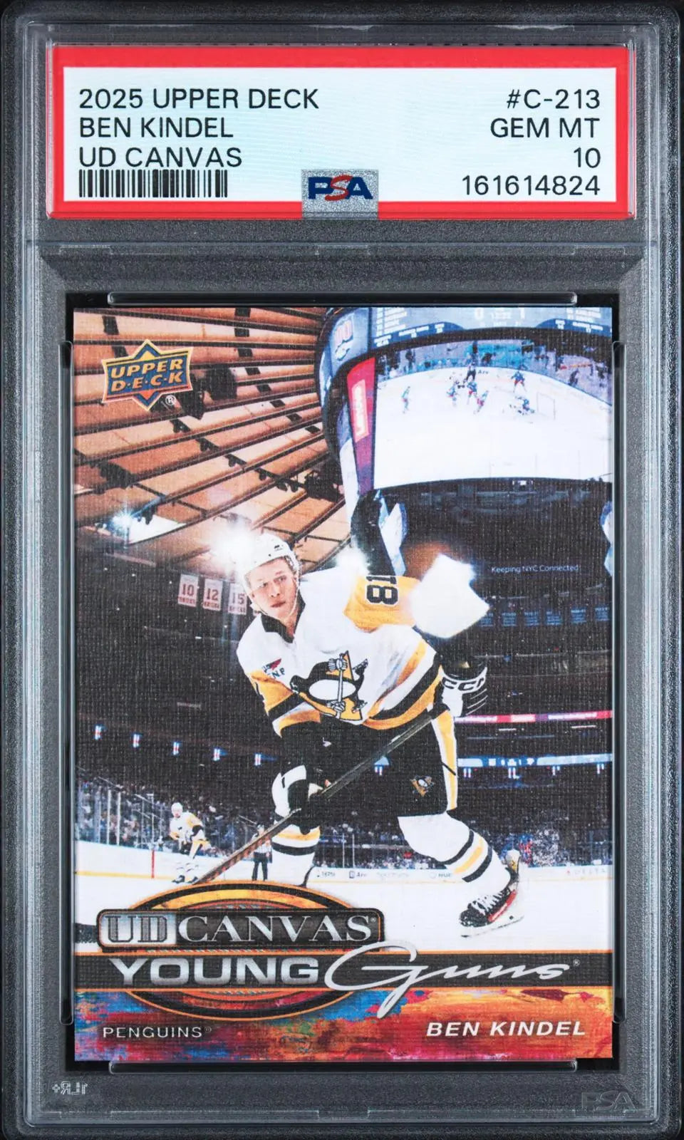 2025 Upper Deck Series 2 UD Canvas Young Guns Rookie Ben Kindel RC PSA 10 