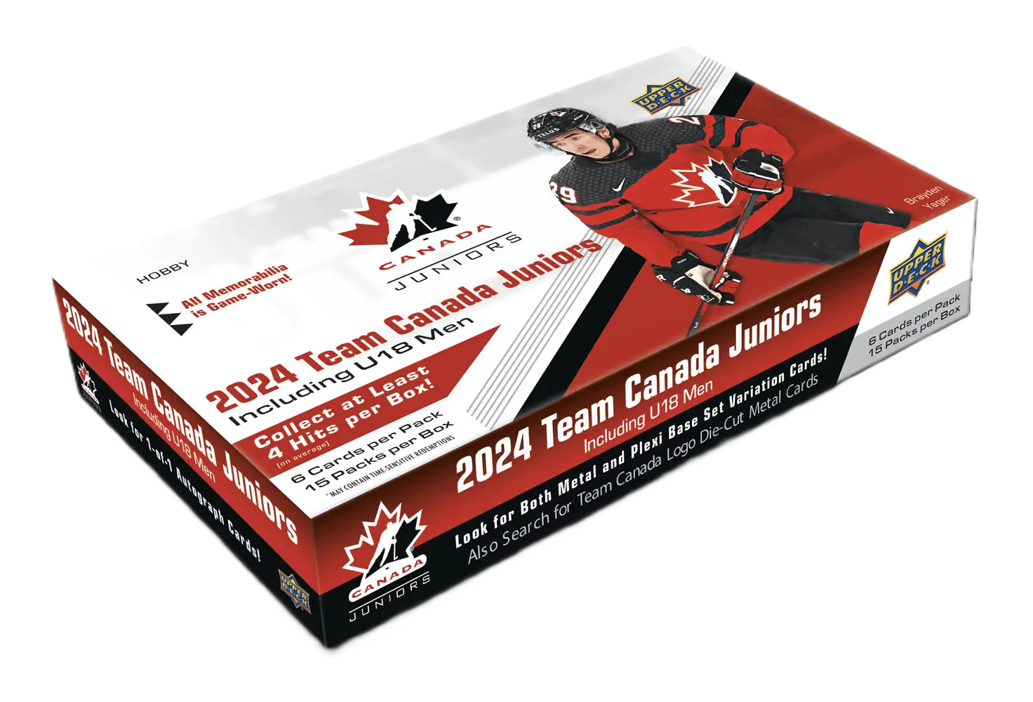 2025 Upper Deck Team Canada World Juniors Hockey Hobby Box 