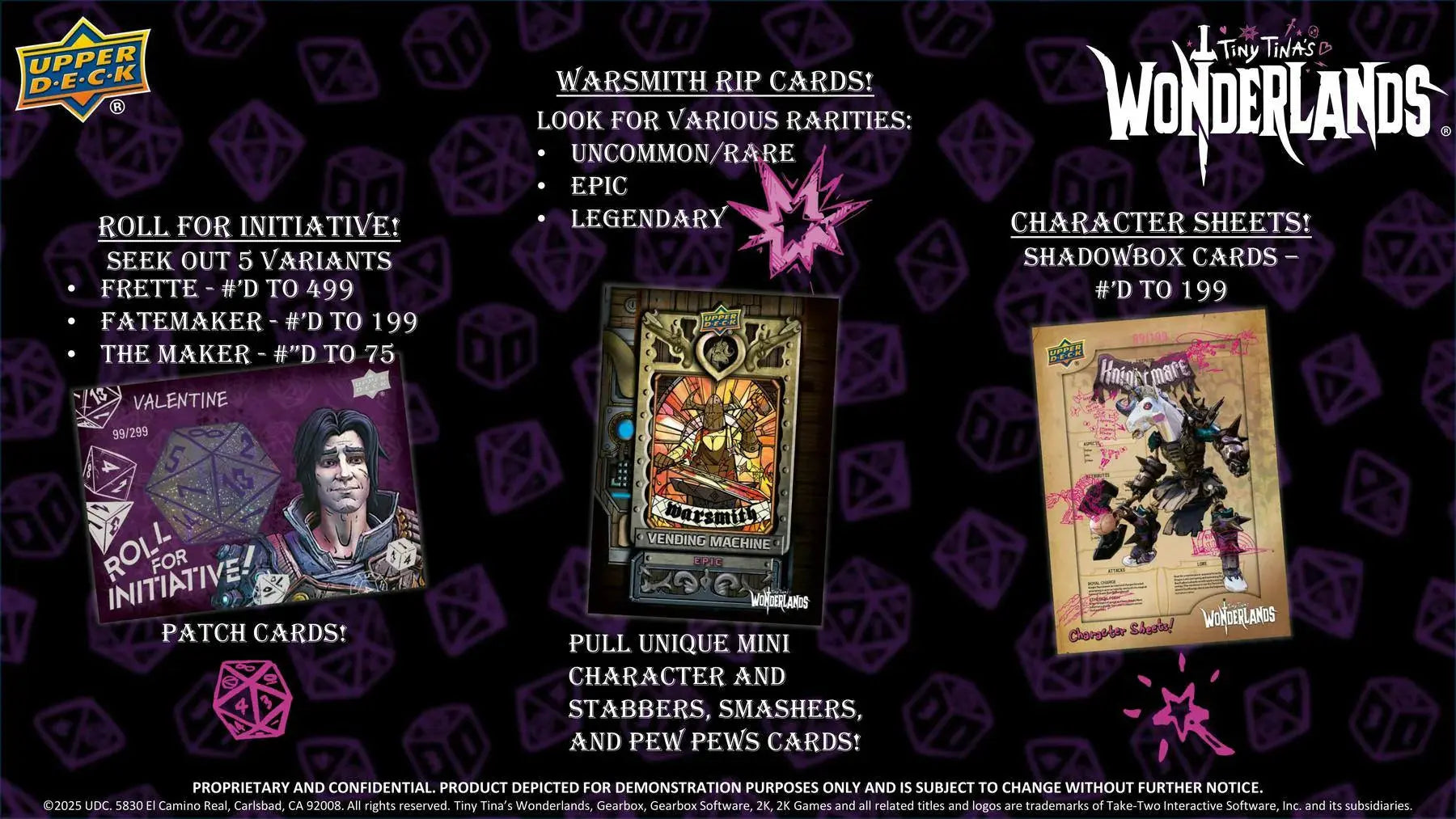 2025 Upper Deck Tiny Tina's Wonderlands Hobby Box 