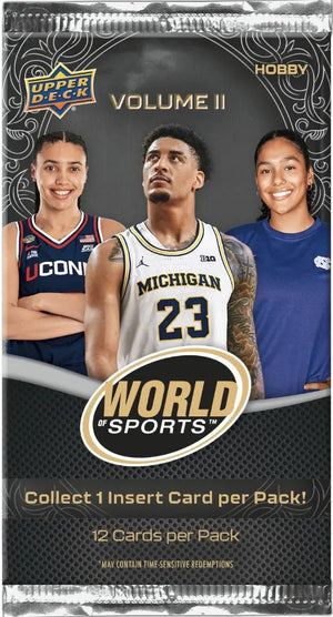 2025 Upper Deck World Of Sports Volume 2 (Single Pack sales) 