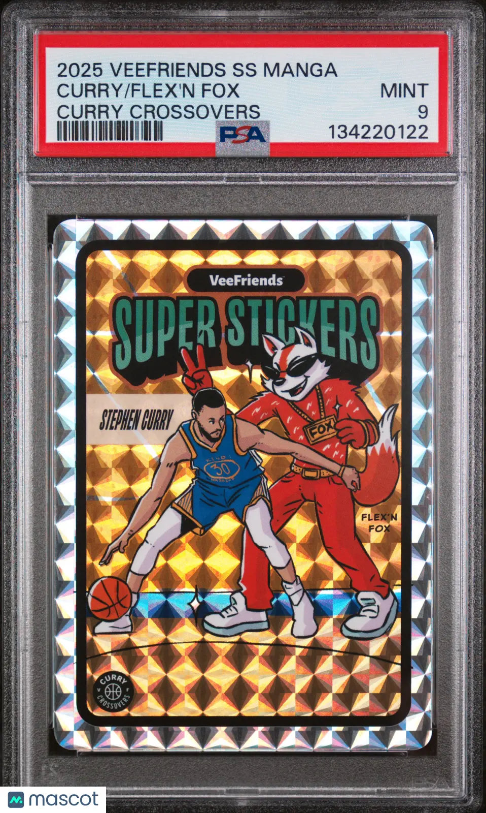 2025 Veefriends Super Stickers Manga Series Curry Crossovers Flex'n Fox PSA 9 