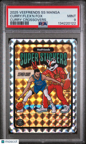 2025 Veefriends Super Stickers Manga Series Curry Crossovers Flex'n Fox PSA 9 