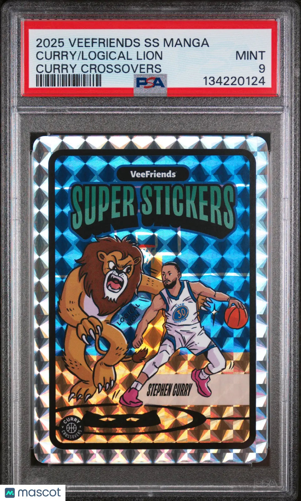 2025 Veefriends Super Stickers Manga Series Curry Crossovers Logical Lion  PSA 9 