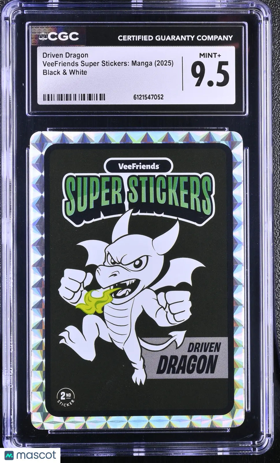 2025 Veefriends Super Stickers: Manga Driven Dragon Black & White CGC 9.5 