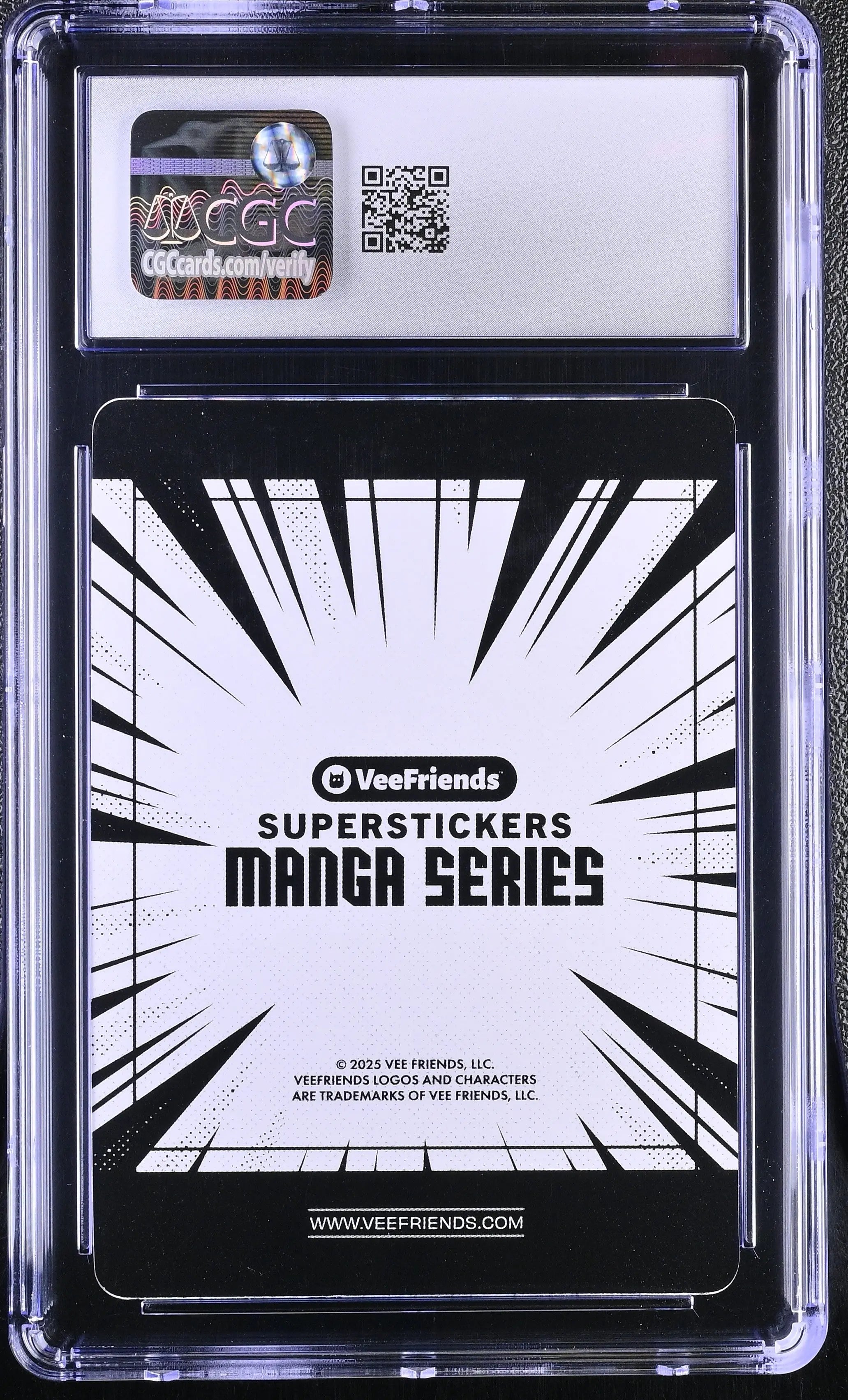2025 Veefriends Super Stickers: Manga Entrepreneur Elf Black & White CGC 9.5 