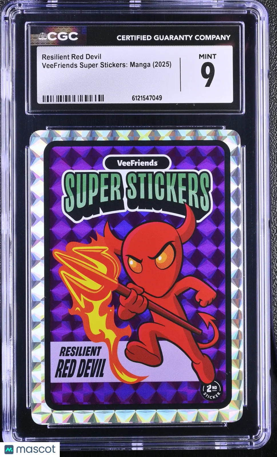2025 Veefriends Super Stickers: Manga Resilient Red Devil CGC 9 