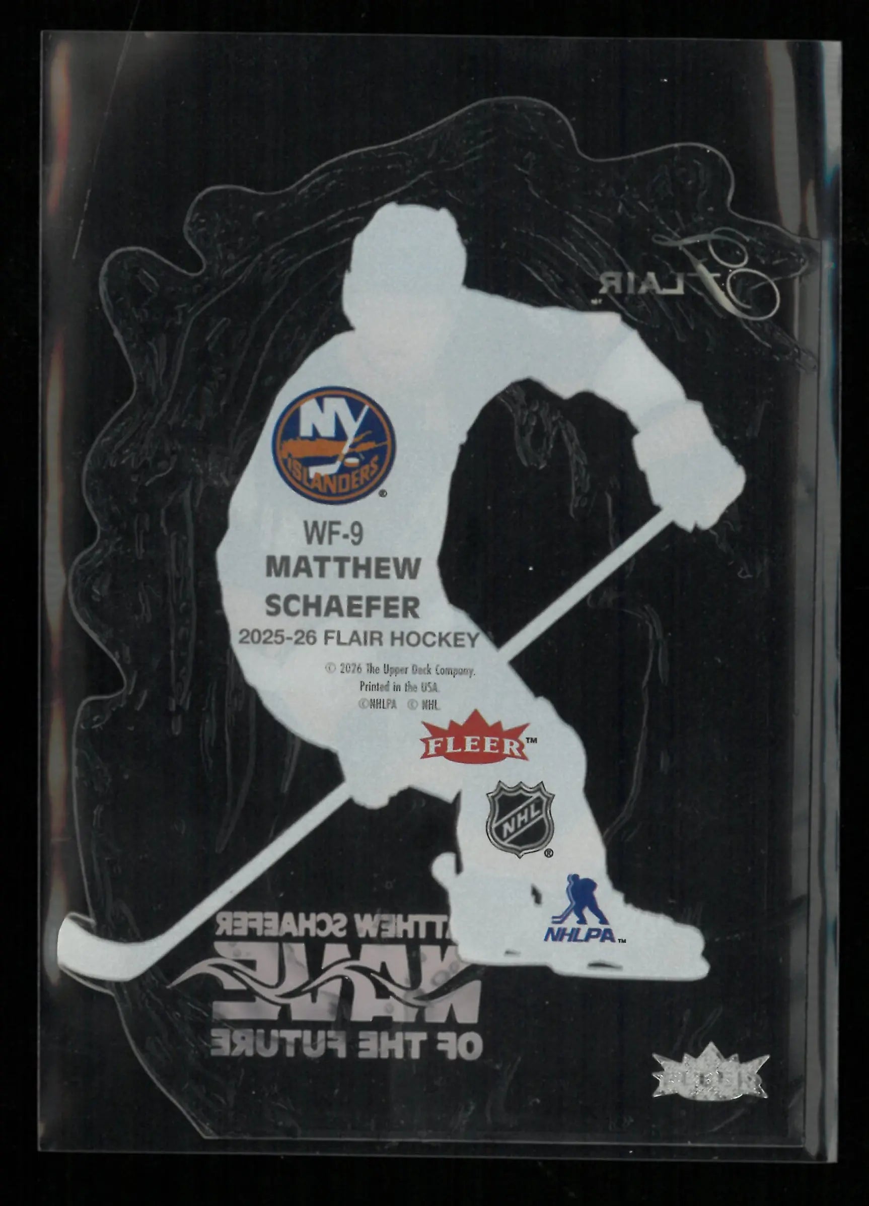 2026-26 Upper Deck Flair Fleer Matthew Schaefer Wave of The Future 
