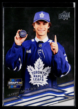 2026-27 Upper Deck Series 1 Hockey Rookie Gavin McKenna NHL Draft RC #B 