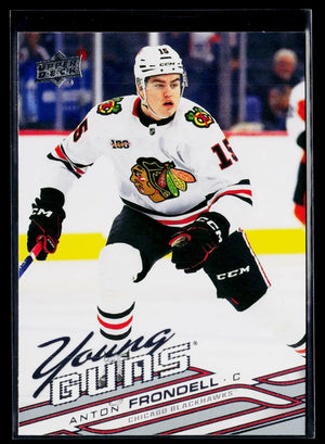 2026-27 Upper Deck Series 1 Hockey Rookie Young Guns Anton Frondell RC #A 