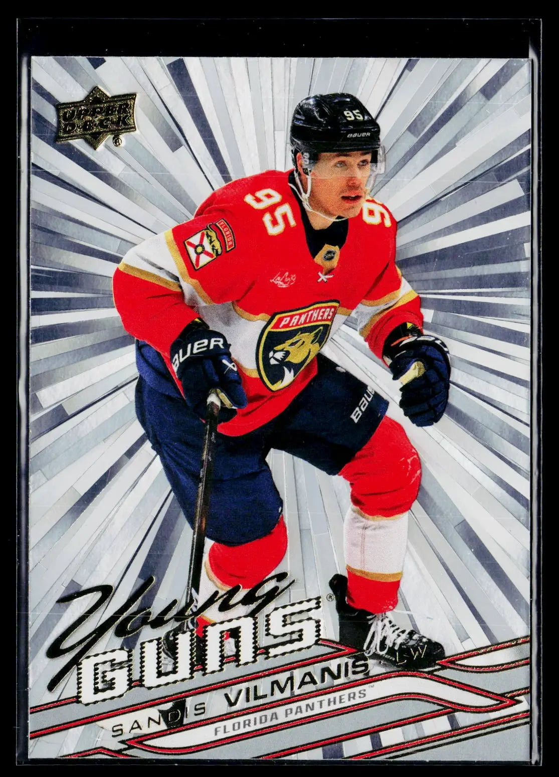 2026-27 Upper Deck Series 1 Hockey Rookie Young Guns Sandis Vilmanis Outburst RC 