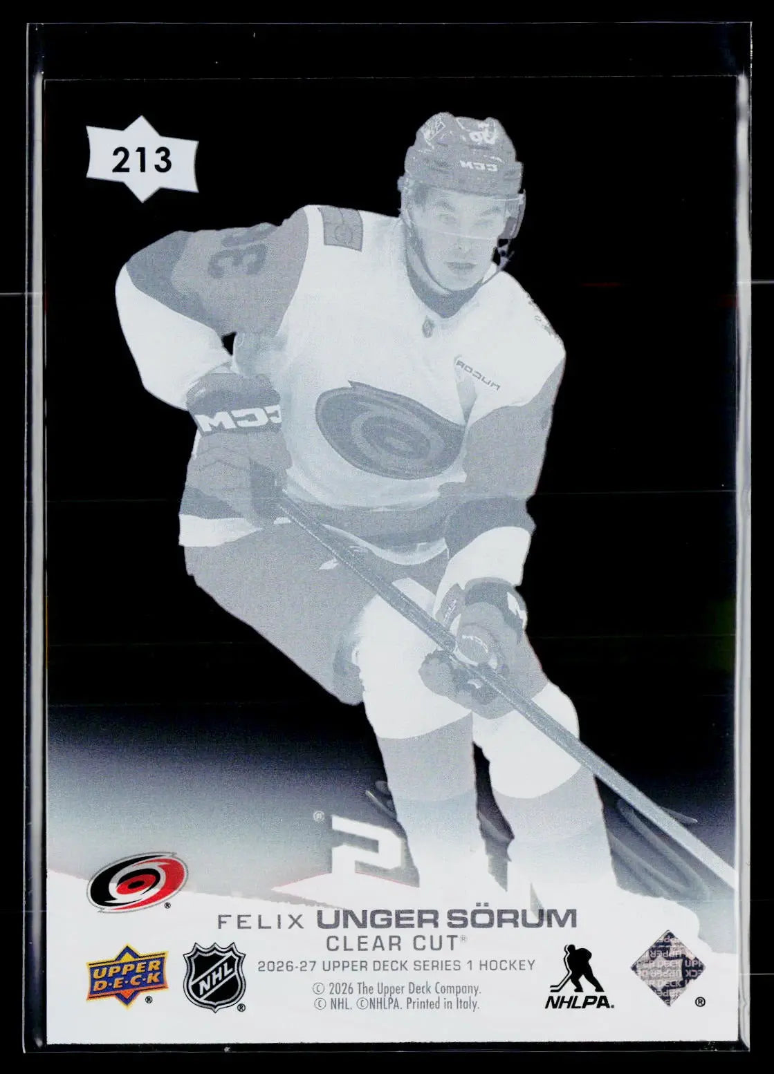 2026-27 Upper Deck Series 1 Rookie Young Guns Felix Unger Sorum Clear Cut RC 