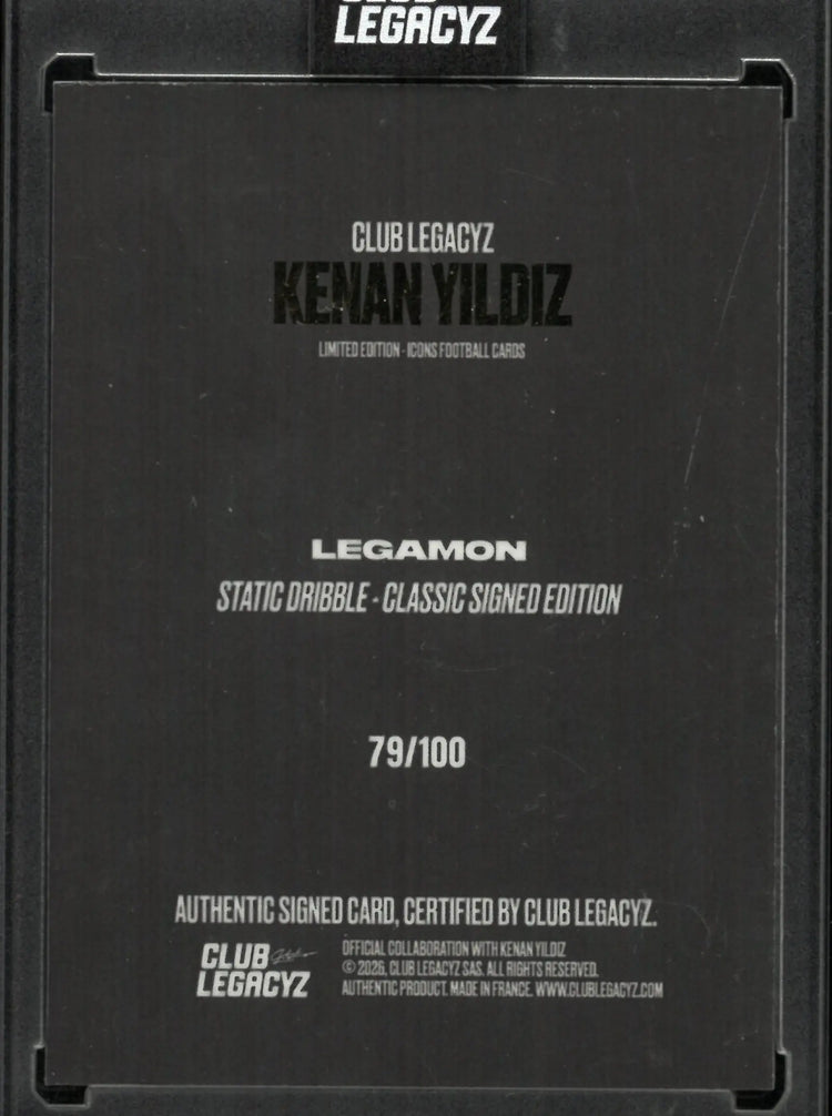 2026 Club Legacyz Autograph Kenan Yildiz Auto /100 