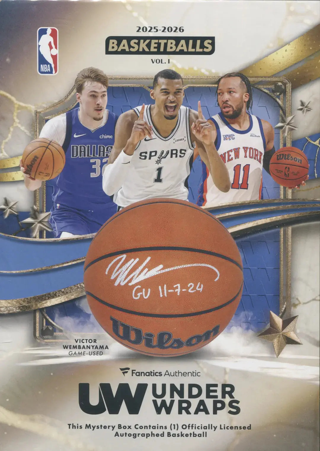 2026 FANATICS UNDER WRAPS AUTOGRAPHED BASKETBALL VOLUME 1 