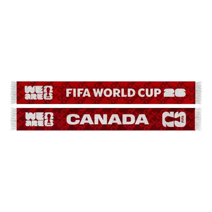 2026 FIFA World Cup Red Acrylic Scarf: Canada 