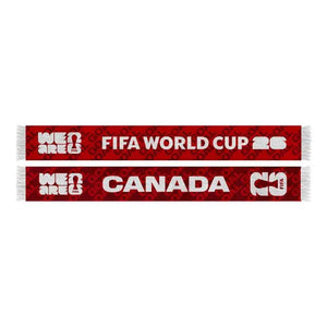2026 FIFA World Cup Red Acrylic Scarf: Canada 