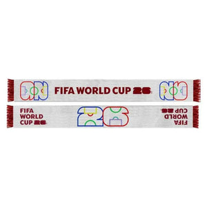 2026 FIFA World Cup White Acrylic Scarf 