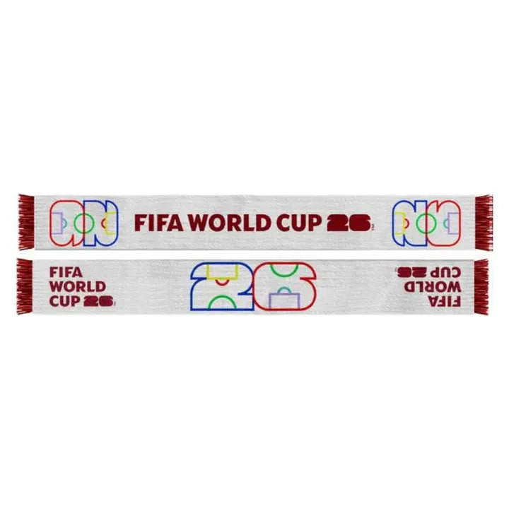2026 FIFA World Cup White Acrylic Scarf 
