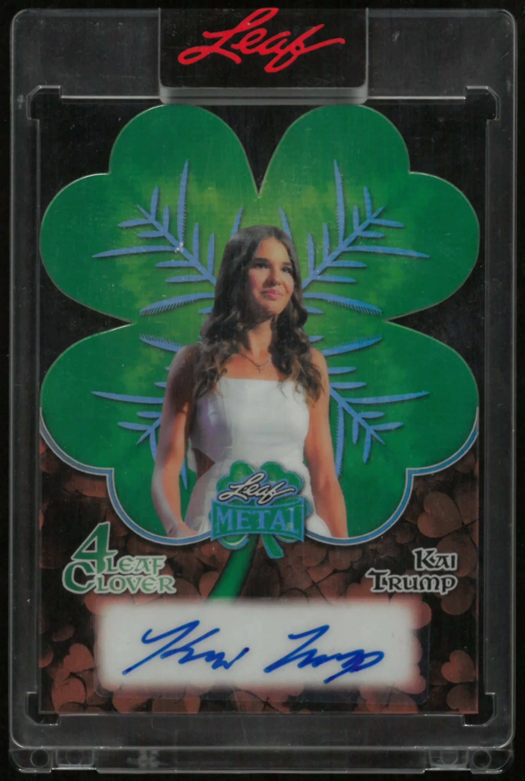 2026 Leaf Metal 4 Leaf Clover Auto Kai Trump /4 