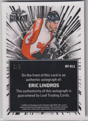 2026 Leaf Metal Autograph Eric Lindros Auto /3 