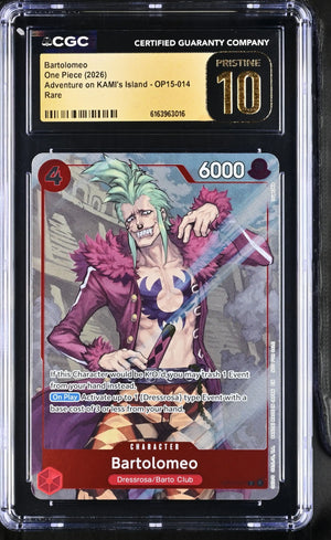 2026 One Piece Adventure on KAMI's Island Bartolomeo OP15-014 CGC 10 