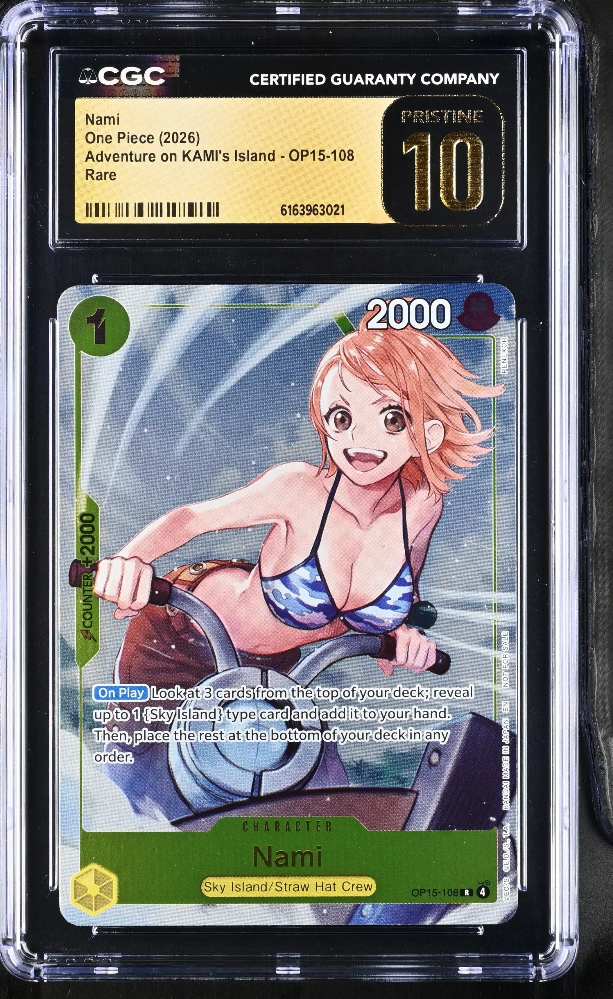 2026 One Piece Adventure on KAMI's Island Nami OP15-108 CGC 10 