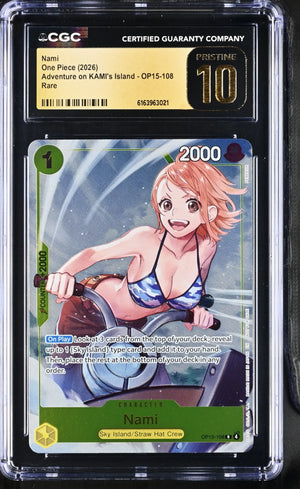 2026 One Piece Adventure on KAMI's Island Nami OP15-108 CGC 10 