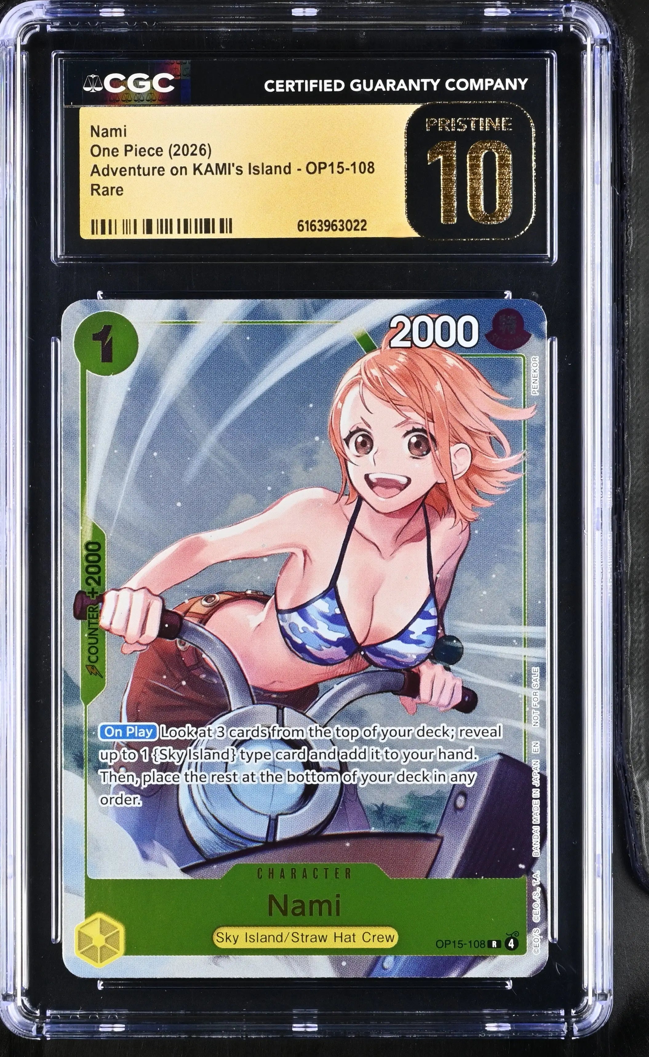2026 One Piece Adventure on KAMI's Island Nami OP15-108 CGC 10 