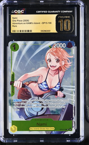 2026 One Piece Adventure on KAMI's Island Nami OP15-108 CGC 10 