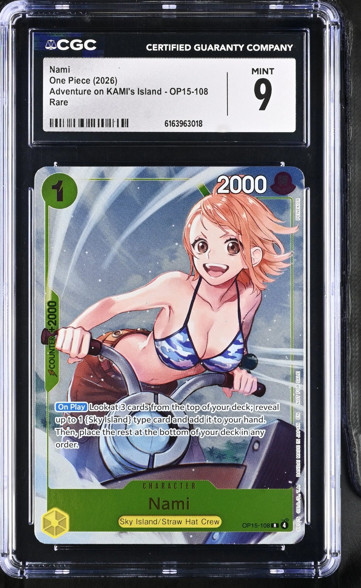2026 One Piece Adventure on KAMI's Island Nami OP15-108 CGC 9 
