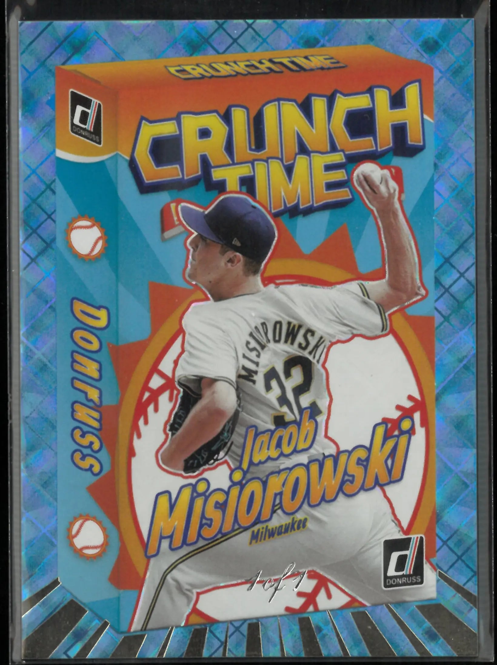 2026 Panini Donruss Crunch Time Jacob Misiorowski Blue Diamond /1 