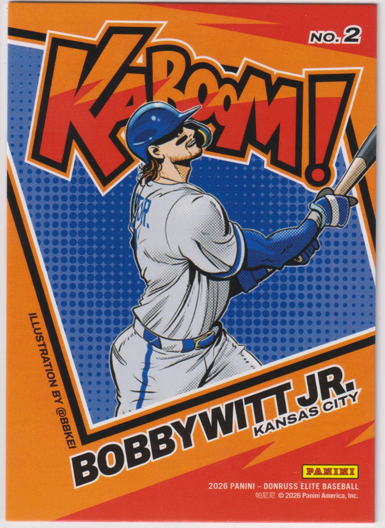 2026 Panini Donruss Elite Bobby Witt Jr. Kaboom! Insert 