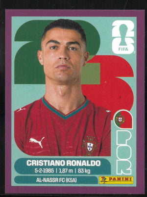 2026 Panini FIFA World Cup Sticker Cristiano Ronaldo Purple 