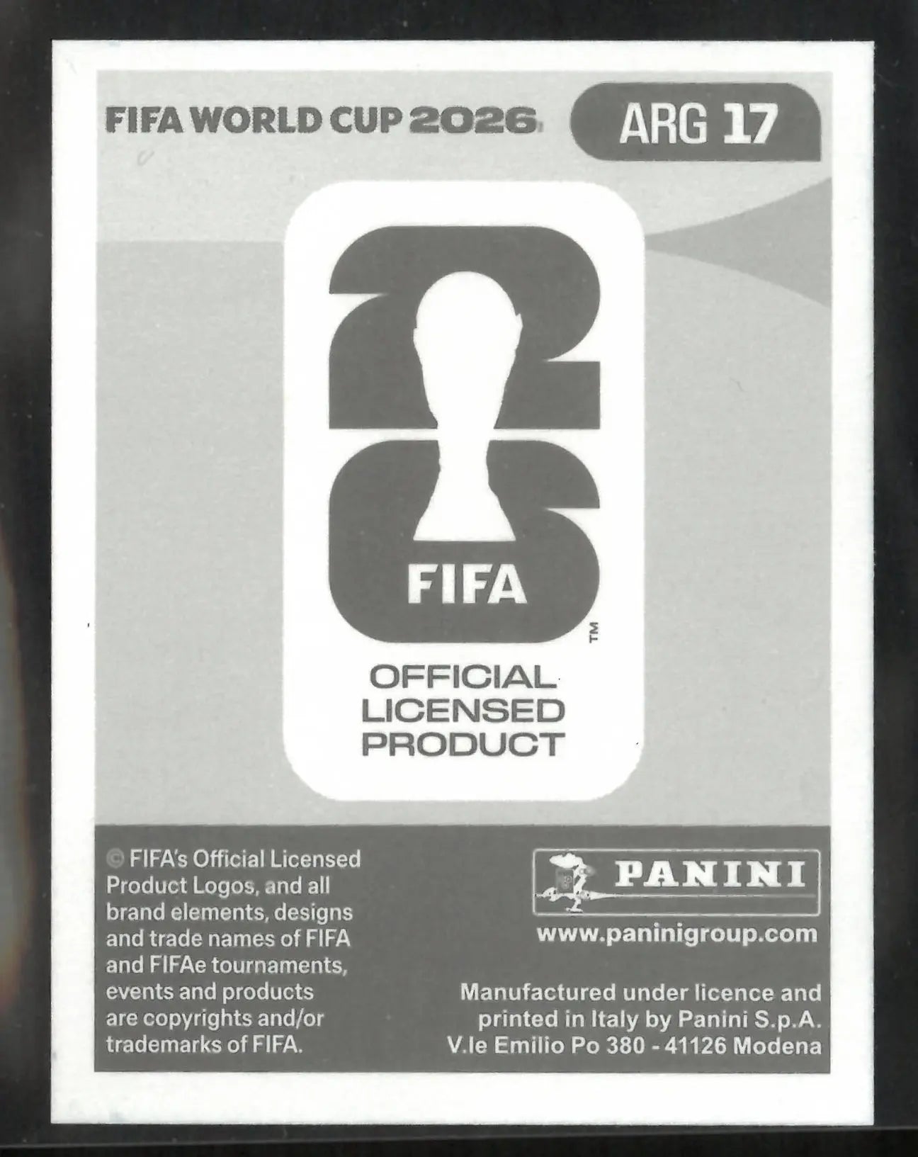2026 Panini FIFA World Cup Sticker Lionel Messi Purple 
