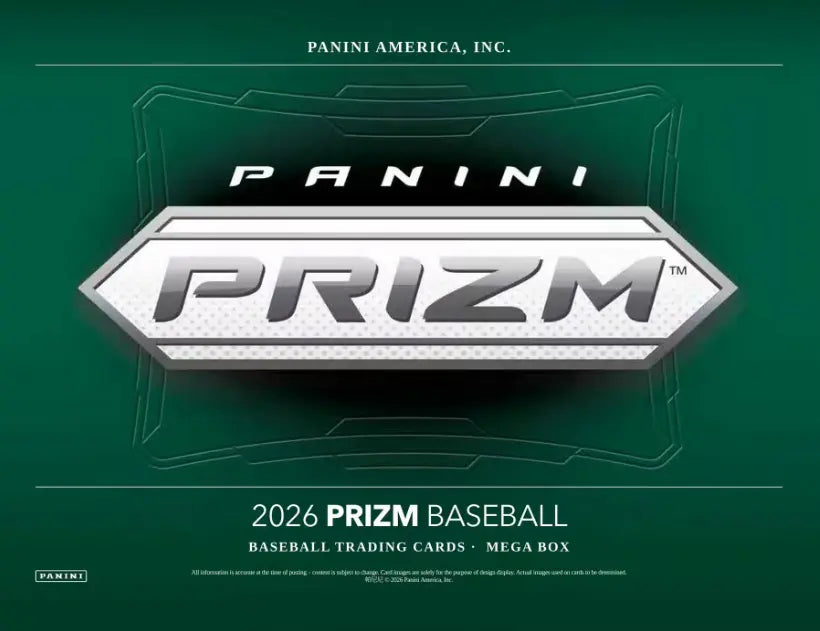 2026 Panini Prizm Baseball Mega Box (Pink Ice Prizms!) 