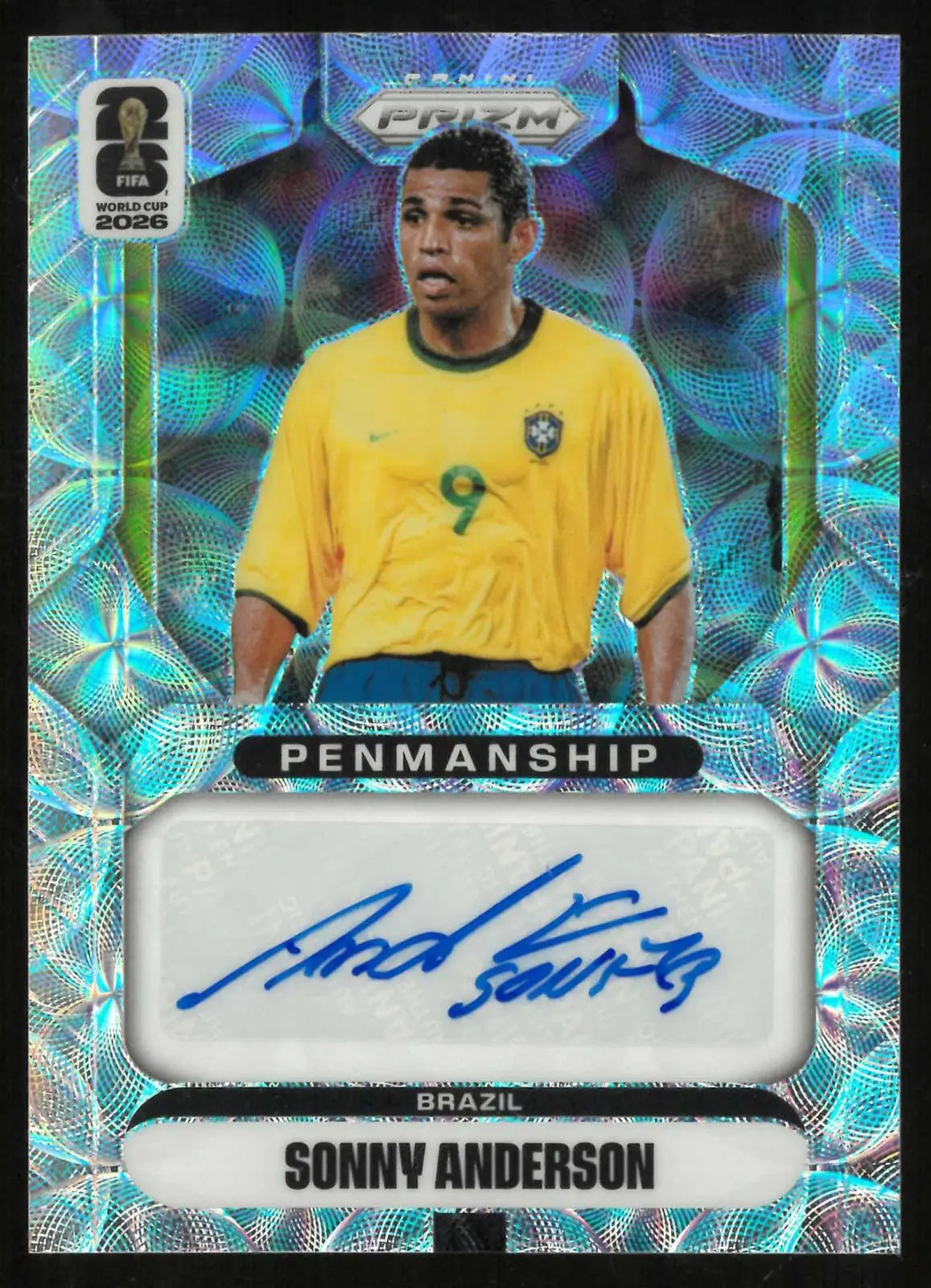 2026 Panini Prizm FIFA World Cup Auto Sonny Anderson Penmanship Choice Prizm 