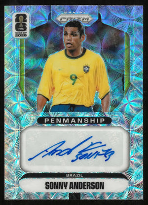 2026 Panini Prizm FIFA World Cup Auto Sonny Anderson Penmanship Choice Prizm 
