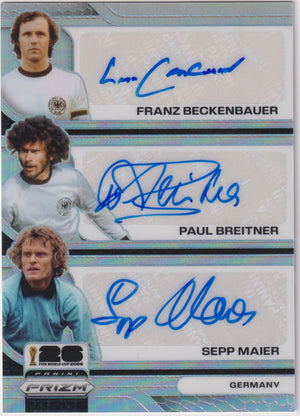 2026 Panini Prizm FIFA World Cup Autograph Beckenbauer/Breitner/Maier Auto /10 