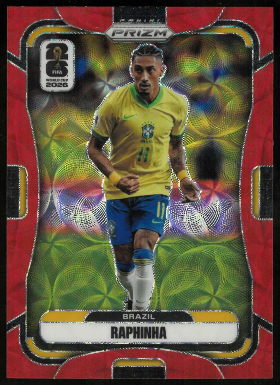 2026 Panini Prizm FIFA World Cup Raphinha Choice Red Prizm 11/85 