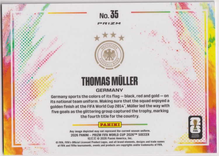 2026 Panini Prizm FIFA World Cup Thomas Muller 