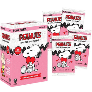 2026 Peanuts Playpaks Love Me, Love Me Not 4-Pack Blaster Box 