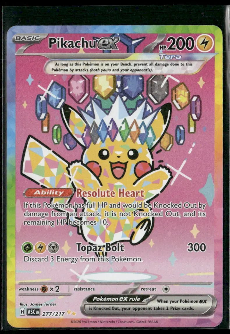 2026 Pokemon ASC Special Illustration Rare Pikachu ex 277/217 