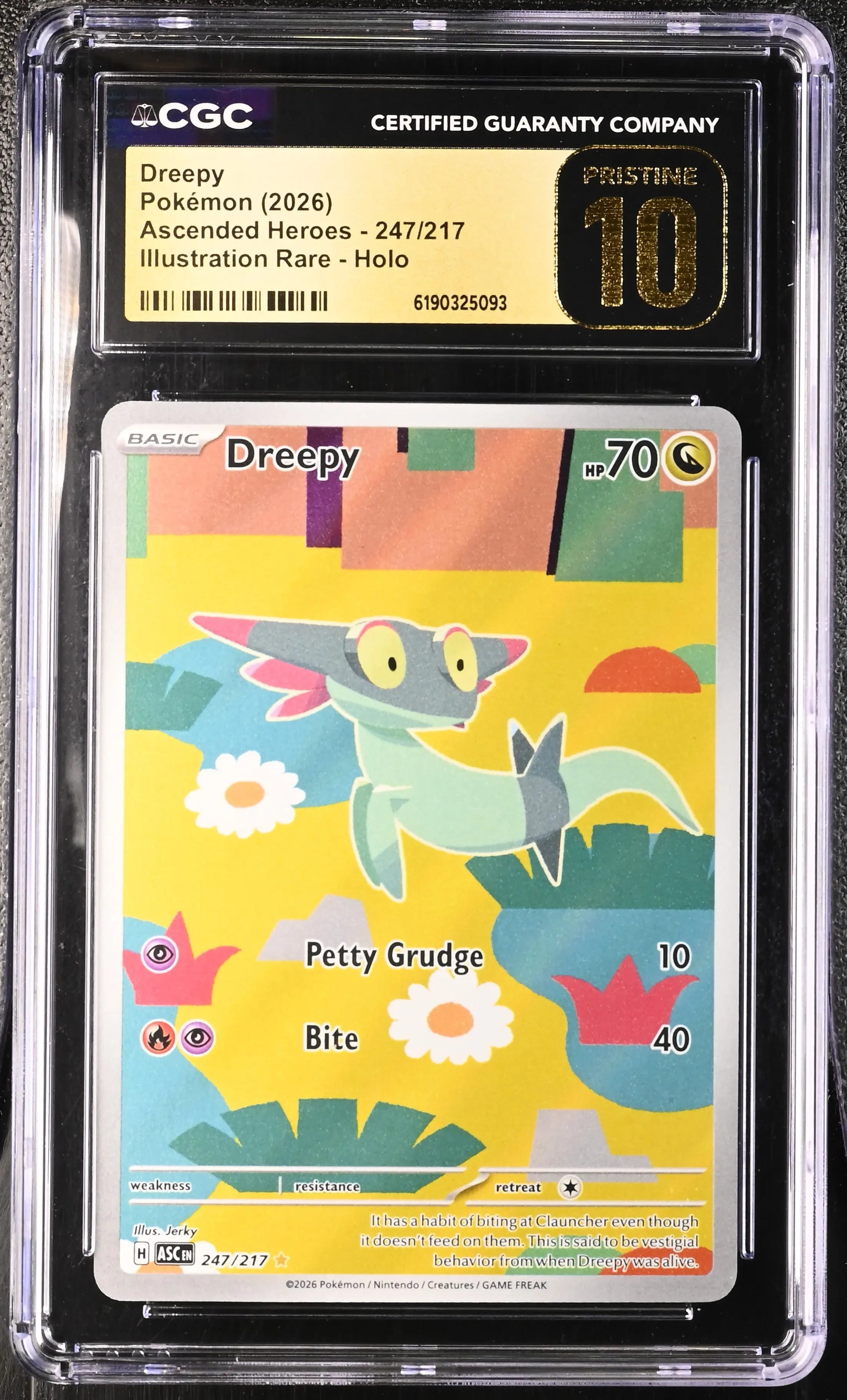 2026 Pokemon Ascended Heroes Dreepy Illustration Rare 247/217CGC 10 