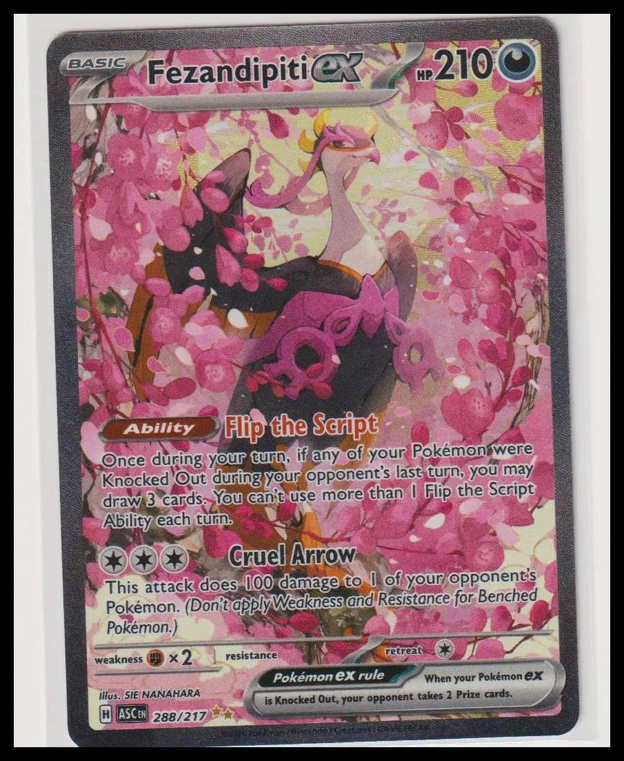 2026 Pokemon Ascended Heroes Fezandipiti ex SAR 288/217 