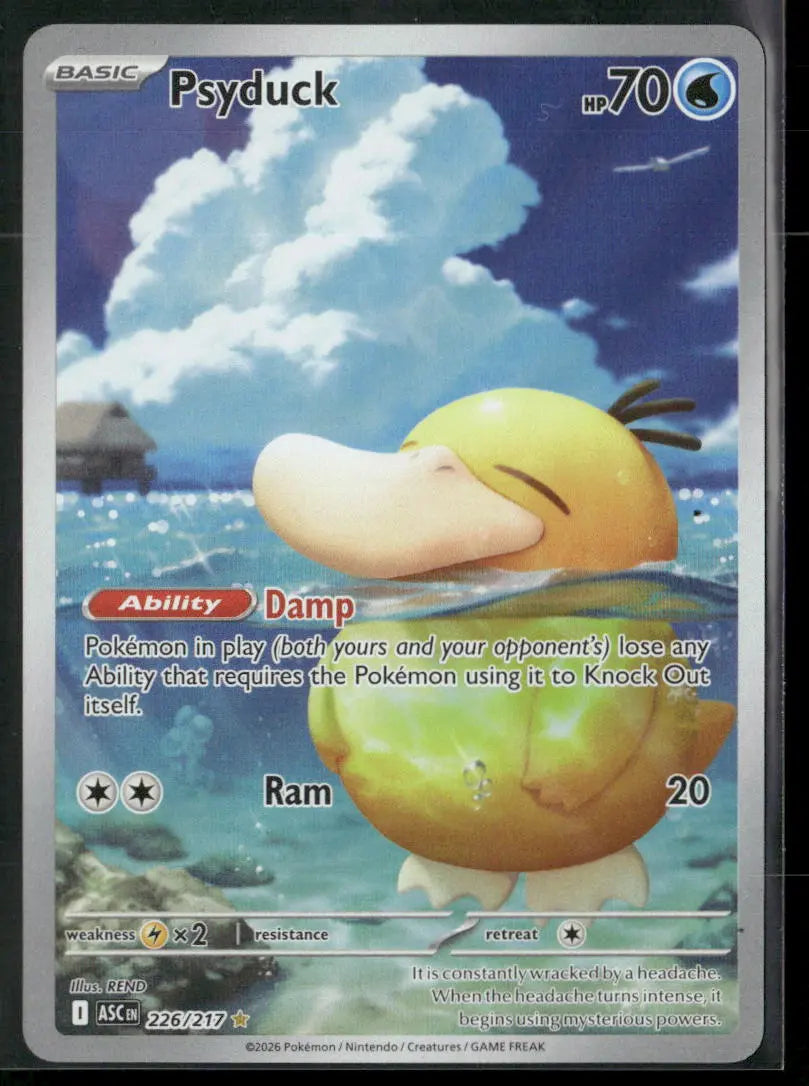 2026 Pokemon Ascended Heroes Illustration Rare Psyduck 226/217 