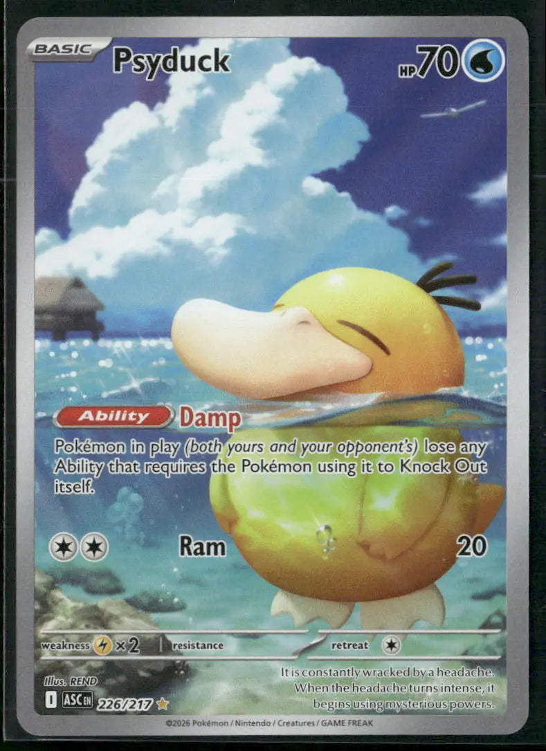2026 Pokemon Ascended Heroes Illustration Rare Psyduck 226/217 