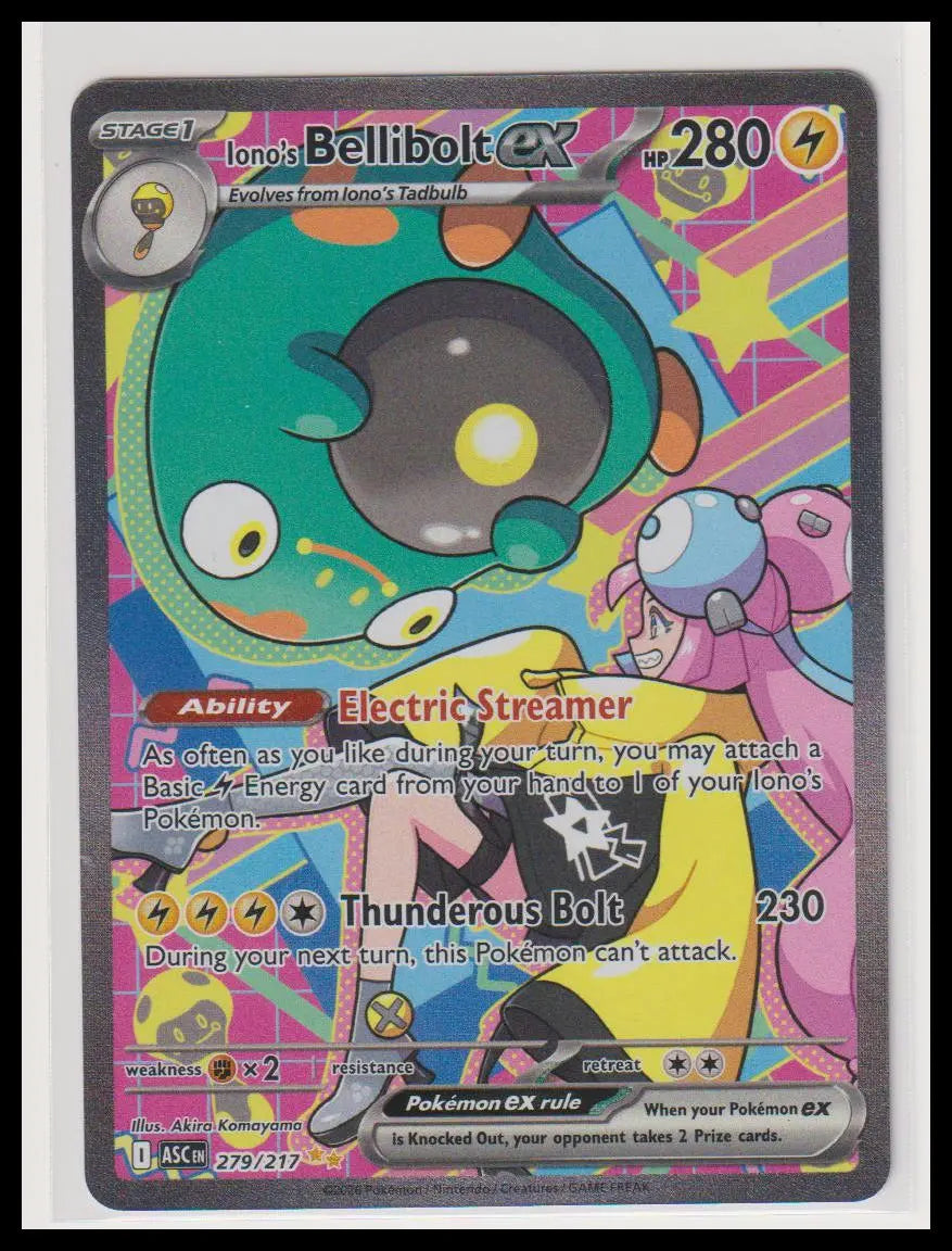 2026 Pokemon Ascended Heroes Iono's Bellibolt ex SIR 279/217 