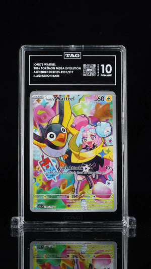 2026 Pokémon Ascended Heroes Iono's Wattrel Illustration Rare TAG 10 231/217 