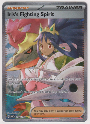 2026 Pokemon Ascended Heroes Iris's Fighting Spirit SIR 292/217 
